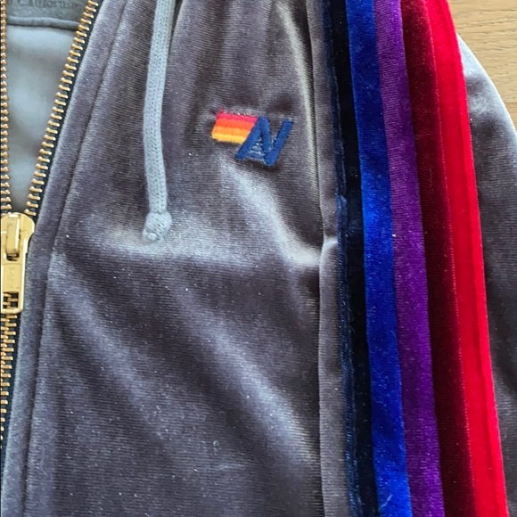 Aviator Nation Grey Zipper Hoodie XS - Picture 3 of 5